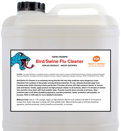 Taipan Bird/Swine Flu Cleaner 5ltr