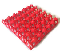 20 x Red Stackable Plastic “30 Egg” Trays (free postage)
